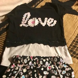 Little girls summer Love outfit